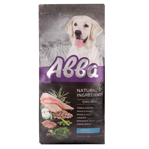 Natural Ingredients корм Aвва для взрослых собак крупных пород с курицей