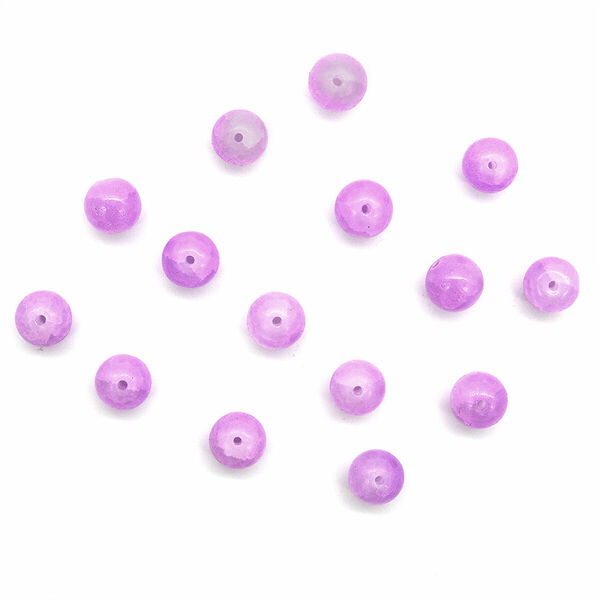 1301132 Бусины стеклянные 'Нефритовое кракле' 10мм, упак/20шт., Astra&Craft(1 сиреневый)