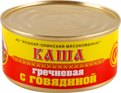 

Каша гречневая ЙОШКАР-ОЛИНСКИЙ МК с говядиной, 325г