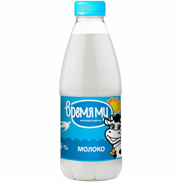 Молоко Время Му пастеризованное 1% 900г