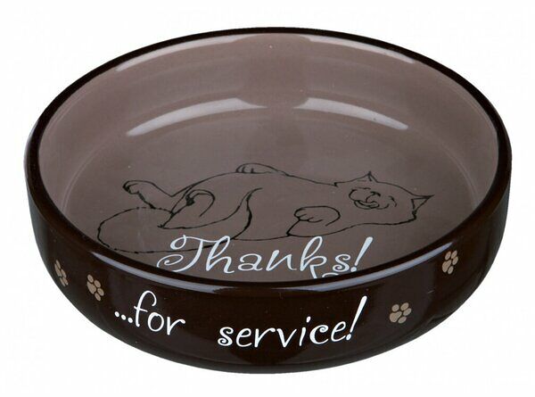 Миска TRIXIE для кошек коротконосых пород керамическая 300 мл 15 см, цвет в ассортименте