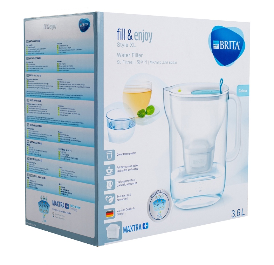 

Фильтр-кувшин Brita Style XL MX+ LED синий 3.6 л
