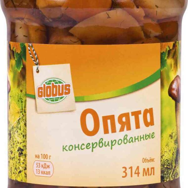 Опята консервированные Глобус