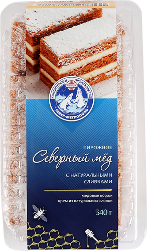 

Пирожное Север-Метрополь Северный мед 4x85 г