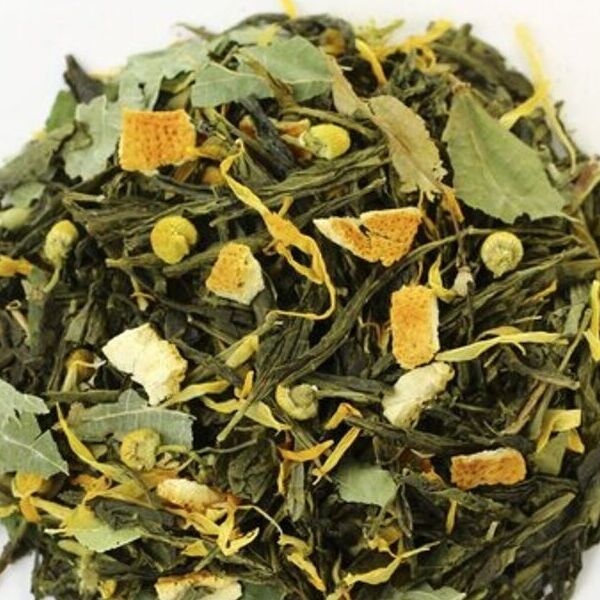 Чай зеленый Японская липа, ароматизированный