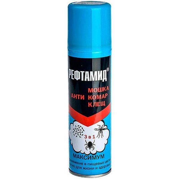 Аэрозоль Рефтамид Максимум от насекомых 145 мл