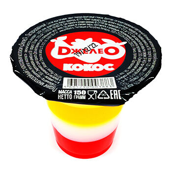 Пудинг многослойный Джелео Кокос с кокосовым молоком 150г, Россия