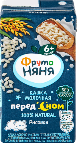 

Кашка молочно-рисовая ФрутоНяня с 6 месяцев 200 мл