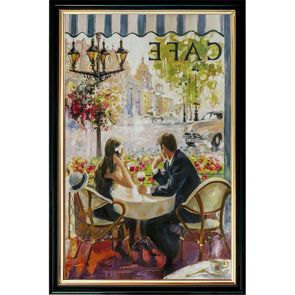 Картина в раме Кафе, 30х20 см