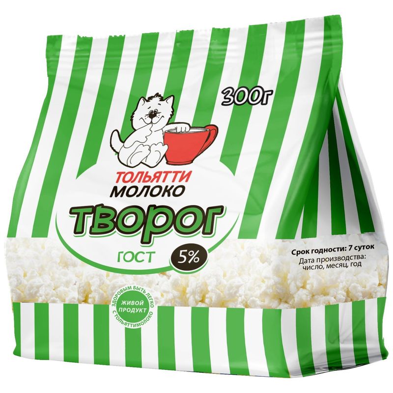 

Творог ТольяттиМолоко 5% 300 г