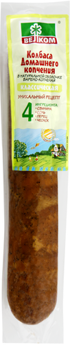 

Колбаса варёно-копчёная домашнего копчения Велком классическая 470 г