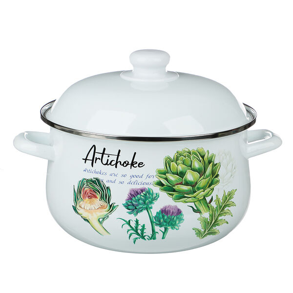 Vetta артишок кастрюля эмалированная, 24см, 5,0л, индукция