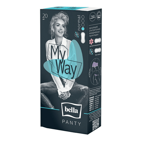 Прокладки ежедневные BELLA Panty My way Sensitive, 20 шт.