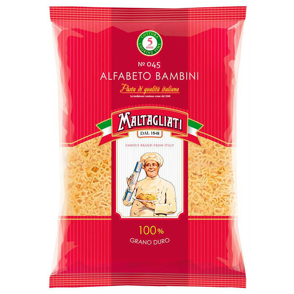Макароны мальтальяти 450 г алфавит №045