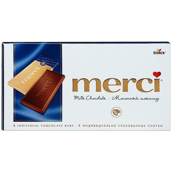 Шоколад молочный Merci