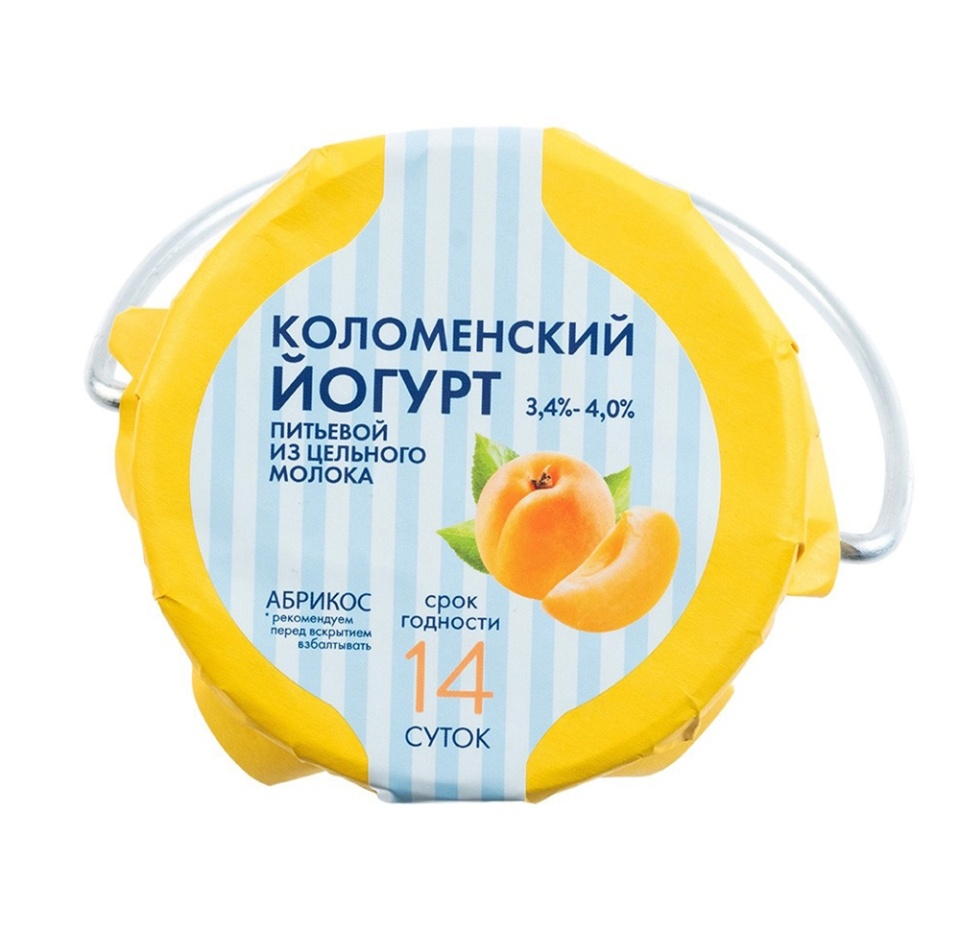 

Йогурт питьевой Коломенский абрикос 3.4-4.0% 450 г
