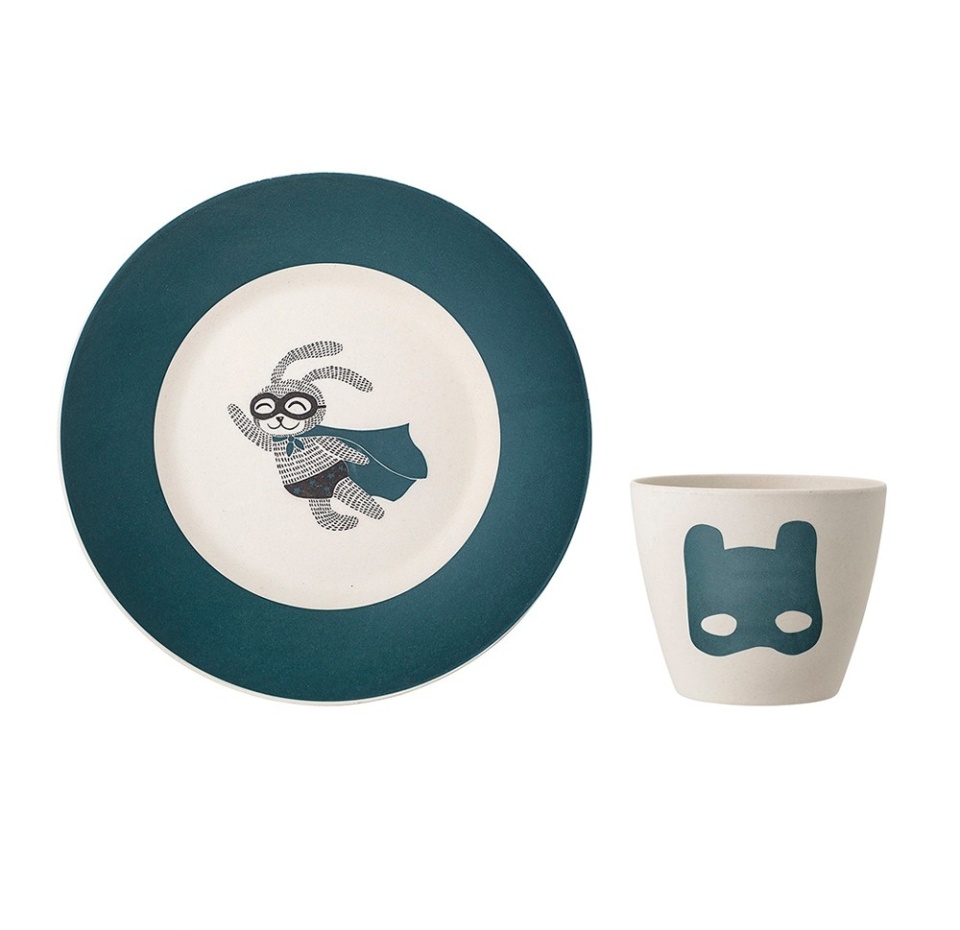 

Набор бамбуковой посуды Bloomingville Superhero для детей 2 предмета