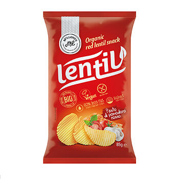 Чипсы McLLOYDТS из красной чечевицы Lentil Песто из красных помидоров (веган, без глютена)