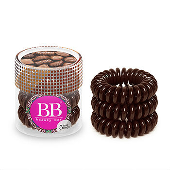 BEAUTY BAR Резинка для волос коричневая, 3 шт.