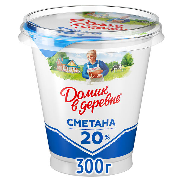 Сметана Домик в деревне 20% 300г