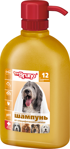 Шампунь-кондиционер для собак Mr.Bruno Дезодорирующий 350 мл