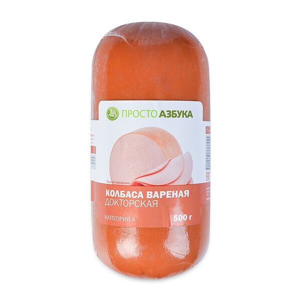 Колбаса вареная «Докторская», «Просто Азбука»