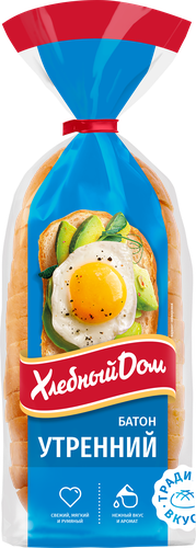 

Батон Хлебный дом Утренний нарезка 400 г