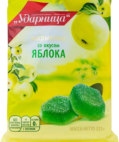 Мармелад Ударница со вкусом яблока 325г