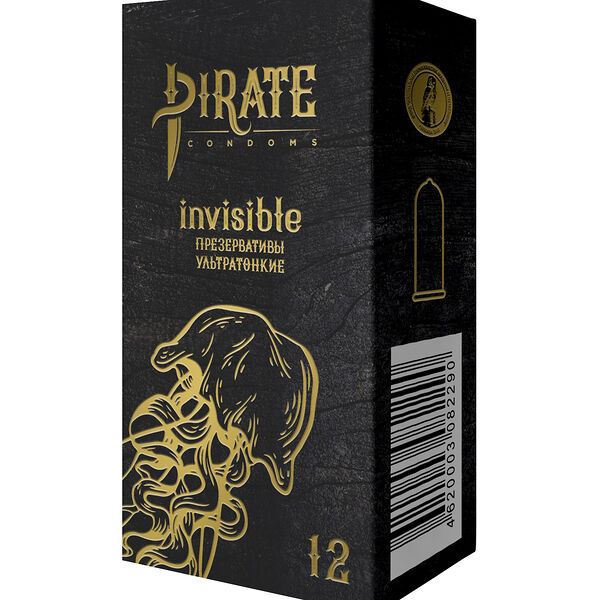 Презервативы Pirate Invisible 12 шт