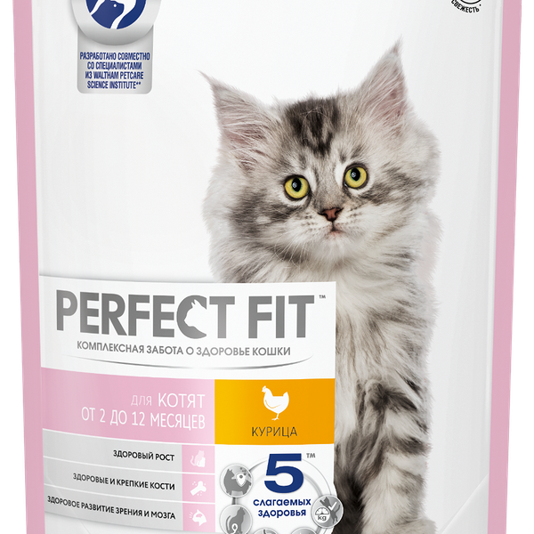 Cухой корм Perfect Fit Junior Курица для котят от 2 до 12 месяцев 650 г