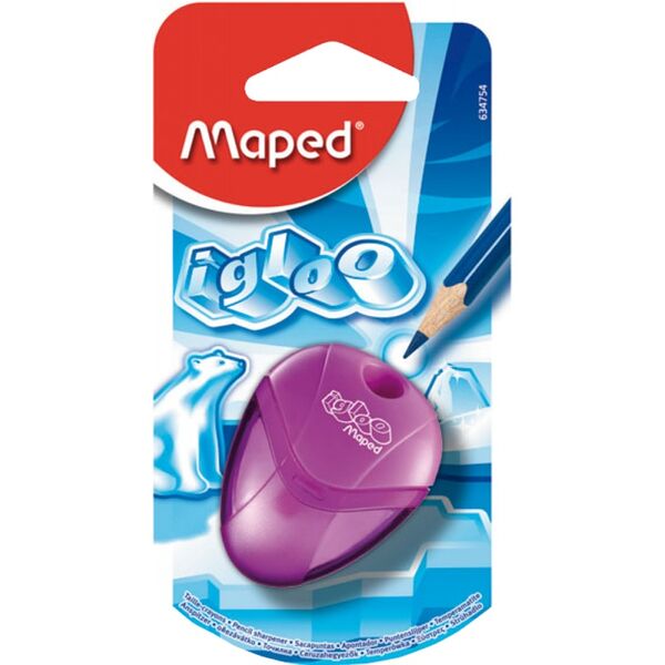 Точилка на 1 отв I-Gloo Maped ассорти блистер арт 634754
