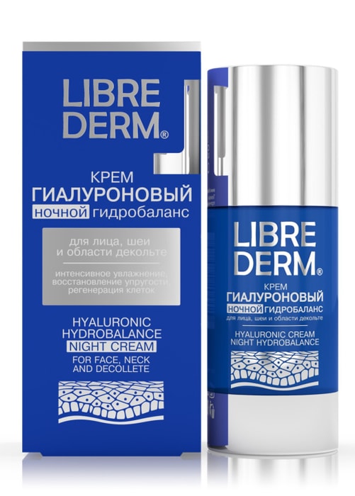 

Ночной крем для лица Librederm Hyaluronic Гидробаланс 50 мл