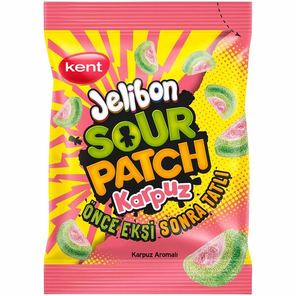 Конфеты Jelibon Sour Patch Арбуз жевательные со вкусом арбуза 80 г