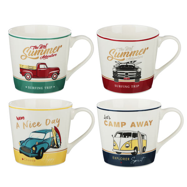 Millimi летняя прогулка кружка 400мл, фарфор, 4 дизайна