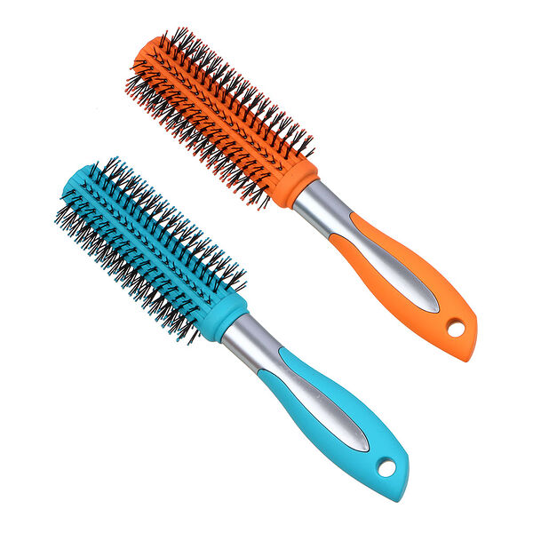 Юниlook расческа-брашинг, пластик, силикон, 23,5см, 2 цвета