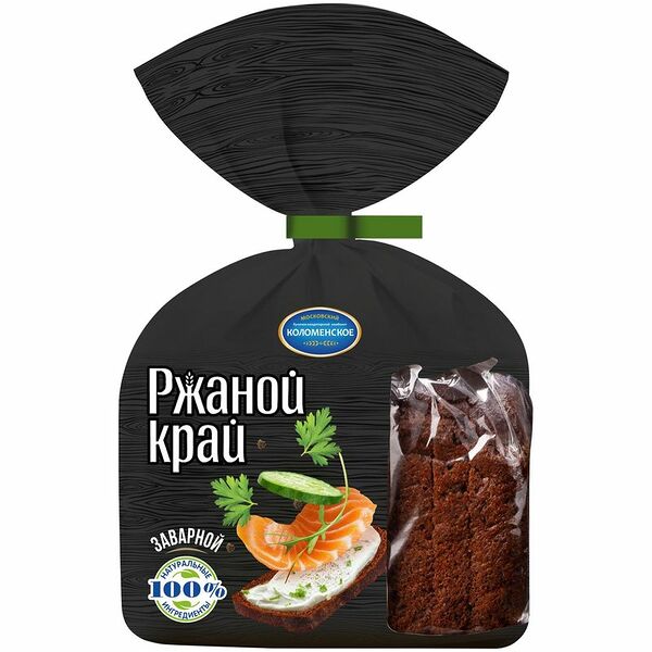 Хлеб Ржаной Край заварной нарезка, 300г