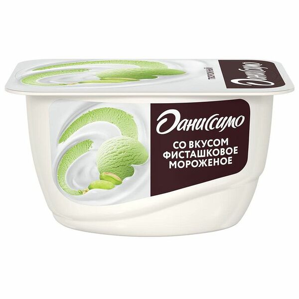 Творожок со вкусом фисташкового мороженого 6,5% ТМ Данисcимо