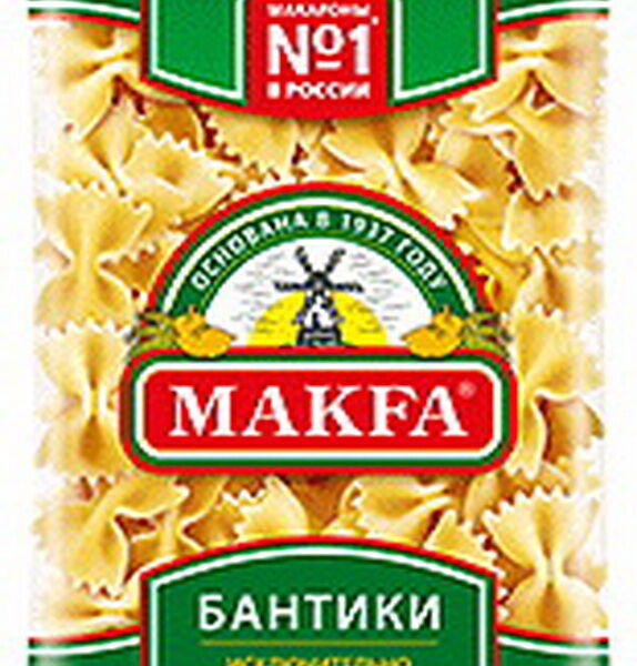 Макаронные изделия Макфа Бантики Группа А Бантики вес 400 г