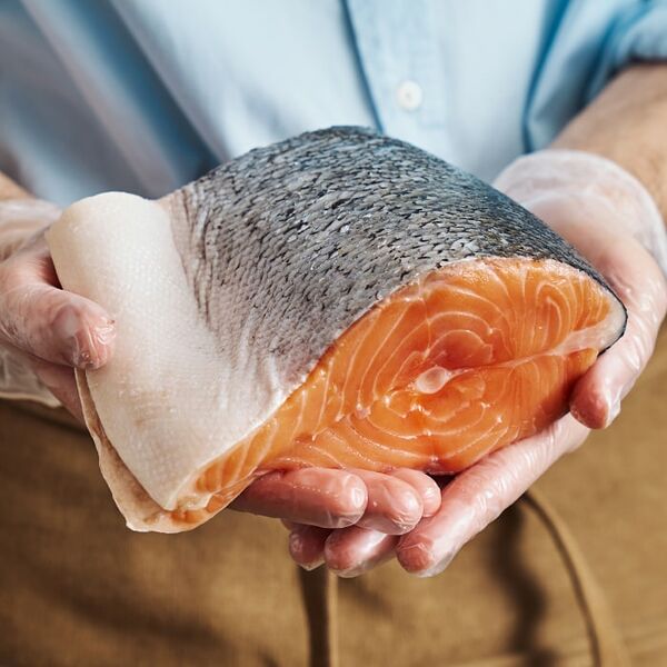 Семга кусок из замороженного сырья Чили