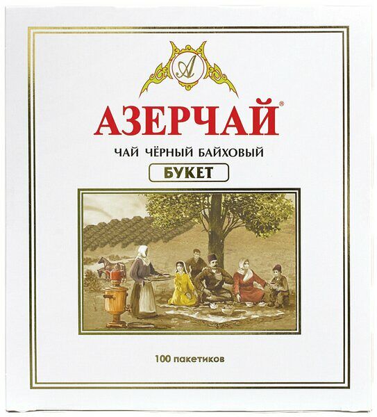 Чай черный Азерчай Букет в пакетиках 100 шт., 200г