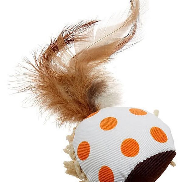 Игрушка Tarky с отборной кошачьей мятой с функцией ухода за зубами в виде пятнистого шарика