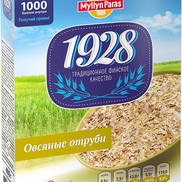 Отруби овсяные Myllyn Paras