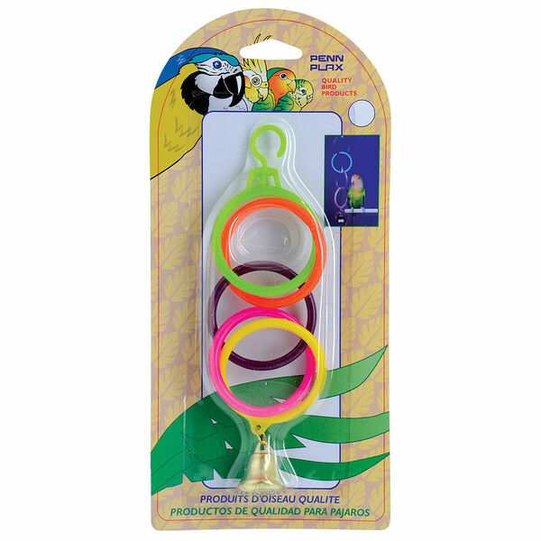 Игрушка для птиц Олимпийские кольца средние, в ассортименте