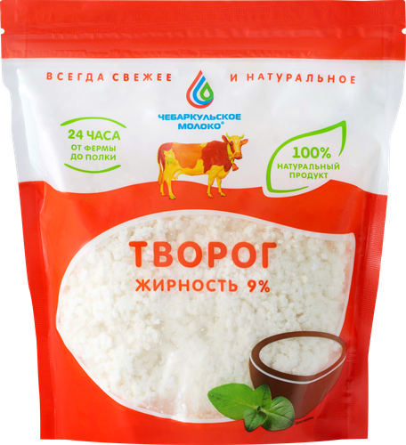 

Творог Чебаркульское Молоко 9 % бзмж 300 г