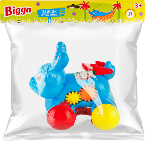 

Игрушка-каталка Bigga Зайчик со звуковыми эффектами