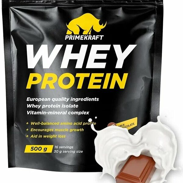 Протеин сывороточный Prime Kraft Whey Protein Молочный шоколад 500 г