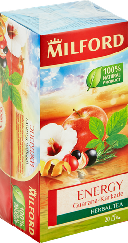 

Чайный напиток красный Milford Energy в пакетиках 40 г