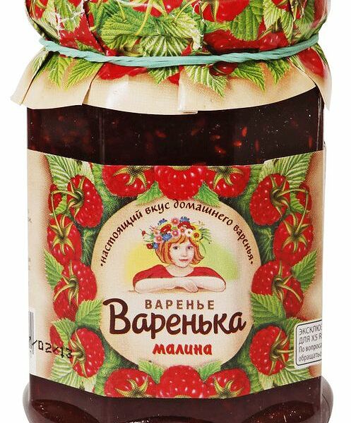 Варенье Варенька малиновое 380 г