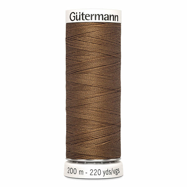 748277 Нить Sew-all для всех материалов, 200м, 100% п/э Gutermann(124 золотисто-коричневый)