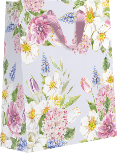 

Пакет подарочный 8 Марта с тиснением 31.5 х 25.5 х 11 см, дизайн в ассортименте